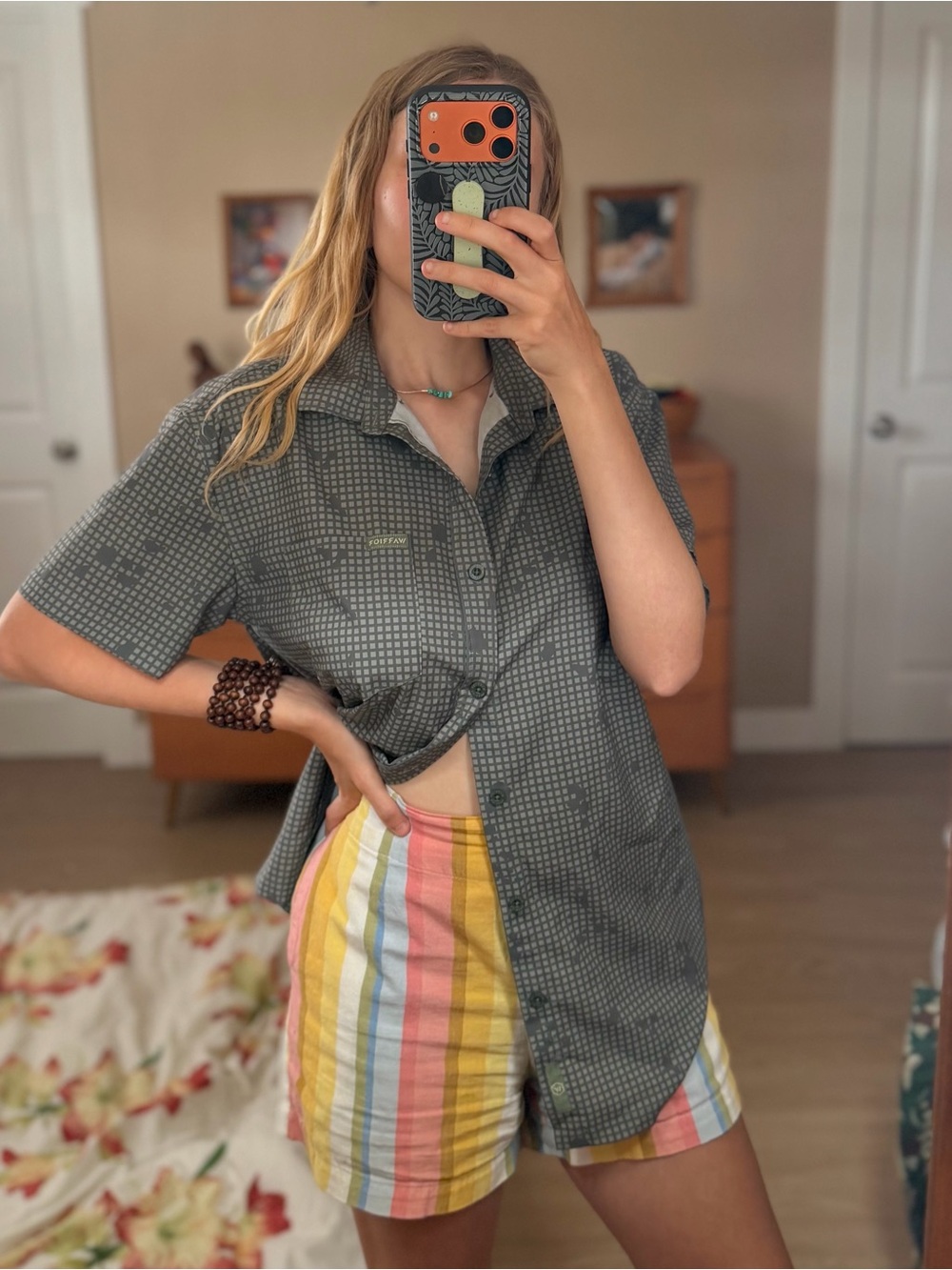 Warrior Camo Short-sleeve Button-up Shirt